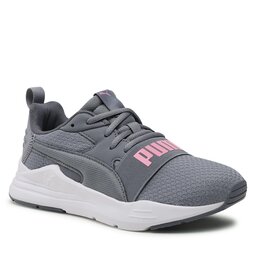 Puma Sneakersy Puma Puma Wired Run Pure Jr 390847 07 Gray Tile/Lilac Chiffon