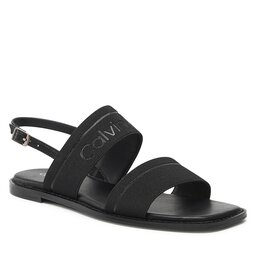 Calvin Klein Sandaler Calvin Klein Squared Flat Sandal He HW0HW01496 Ck Black BEH