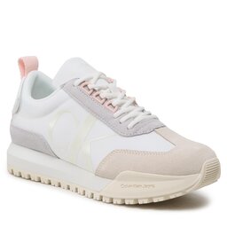 Calvin Klein Jeans Сникърси Calvin Klein Jeans Toothy Runner Laceup Mix Pearl YW0YW01100 White/Pearlized Cream White YBR