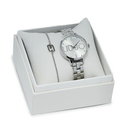 Liu Jo Súprava hodiniek a náramku Liu Jo Couple Plus TLJ2036 Strieborná