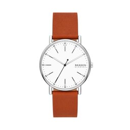 Skagen Zegarek Skagen Signatur SKW6903 Silver/Brown