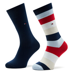 Tommy Hilfiger Sada 2 párů pánských vysokých ponožek Tommy Hilfiger 701223802 001