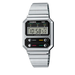 Casio Uhr Casio Vintage A100WE-1AEF Silver