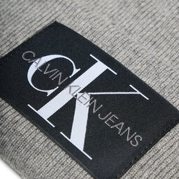 

Шапкa Calvin Klein Jeans Monologo Patch Non-Rib K50K506246PQY Mercury Grey GRY, Сірий