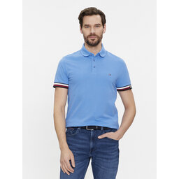 Tommy Hilfiger Tommy Hilfiger Pólóing Monotype Flag MW0MW33585 Kék Slim Fit
