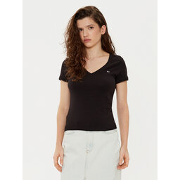 Tommy Jeans Tommy Jeans T-Shirt DW0DW20458 Schwarz Slim Fit