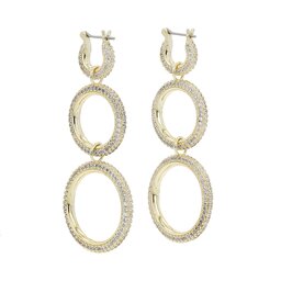 

Сережки Luv AJ Triple Pave Hoops HOL22-E-TPH-G Gold, Золотий