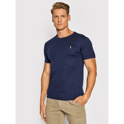 Polo Ralph Lauren Polo Ralph Lauren Marškinėliai 710740727 Tamsiai mėlyna Slim Fit