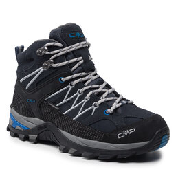 CMP Παπούτσια πεζοπορίας CMP Rigel Mid Trekking Shoe Wp 3Q12947 B.Blue/Cemento 06NG