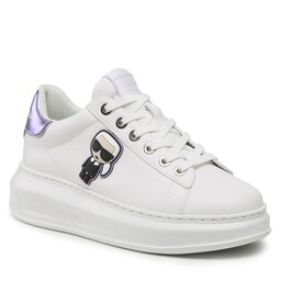KARL LAGERFELD Superge KARL LAGERFELD KL62530 White Lthr W/Lilac