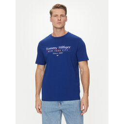 Tommy Hilfiger Tommy Hilfiger Póló Center Stack MW0MW38621 Kék Regular Fit