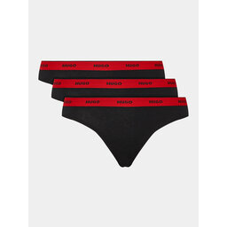 HUGO Hugo Set 3 parov spodnjih hlačk 50480157 Črna