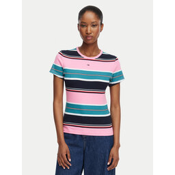Tommy Jeans Tommy Jeans T-Shirt Essential DW0DW17383 Bunt Slim Fit