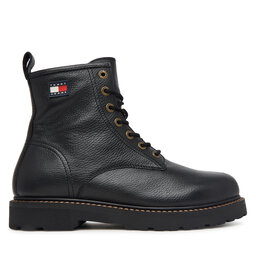 Tommy Jeans Schnürschuhe Tommy Jeans Archive '01 Tumble Lace Up Warm EM0EM01780 Schwarz