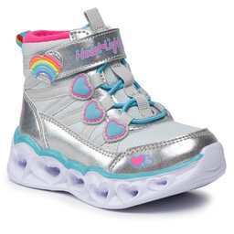 Skechers Zābaki Skechers Heart Lights Sweet Styling 302668N/SMLT Silver