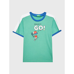 United Colors Of Benetton United Colors Of Benetton Póló 3096G108L Zöld Regular Fit