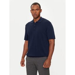 Sisley Sisley Polo marškinėliai 112AS300H Tamsiai mėlyna Regular Fit