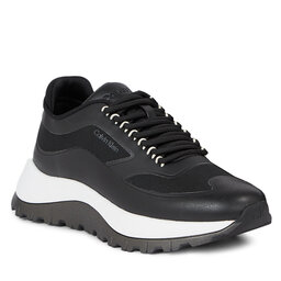 Calvin Klein Sneakersy Calvin Klein 2 Piece Sole Runner Lace Up HW0HW01640 Ck Black BEH