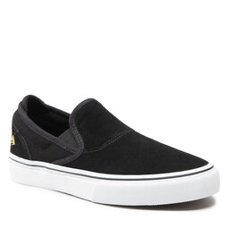 Emerica Tenisówki Emerica Wino G6 Slip-On 6101000111 Black/White/Gold