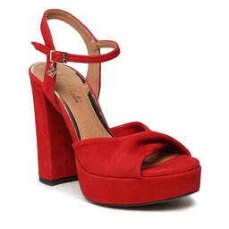 R.Polański Sandalen R.Polański 1668 Czerwony Zamsz