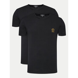 Versace Versace 2 marškinėlių komplektas AU10193 Juoda Slim Fit