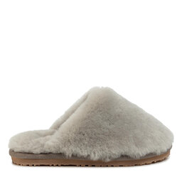 Mou Kapcie Mou Closed Toe Sheepskin Slipper Szary