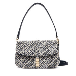 Tommy Hilfiger Handtasche Tommy Hilfiger Th Heritage Conv Crossover Jacqu AW0AW19322 Dunkelblau