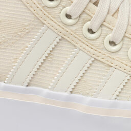 

Взуття adidas Nizza Platform Mid W GX8356 Cwhite/Cwhite/Ftwwht, Бежевий
