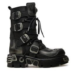 NEW ROCK Šņorzābaki NEW ROCK M-107-S2 Melns