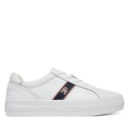 Tommy Hilfiger Sneakersy Tommy Hilfiger Vulc Webbing Sneaker FW0FW08903 Bílá
