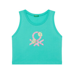 United Colors Of Benetton United Colors Of Benetton Top 3I1XCH01Z Verde Relaxed Fit