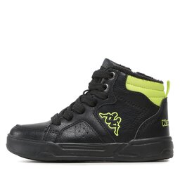 

Черевики Kappa 260826K Black/Lime 1133, Чорний