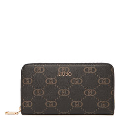 Liu Jo Duży Portfel Damski Liu Jo Ecs Xl Zip Around AF5170 E0668 Brązowy