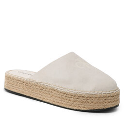 Calvin Klein Jeans Alpargatas Calvin Klein Jeans Flatform Rope Mule Su Con YW0YW00986 Ancient White