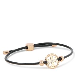 Tory Burch Гривна Tory Burch Miller Slider Bracelet 144706 Tory Gold / Black