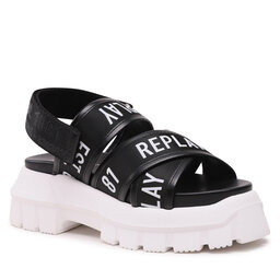 Replay Sandaler Replay Plomb Write GWF4C.000.C0002T Black/White 0008