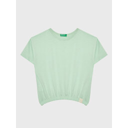 United Colors Of Benetton United Colors Of Benetton T-Shirt 37YKC10AU Grün Boxy Fit