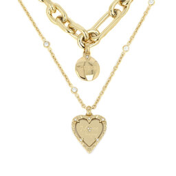 

Намисто Guess JUBN04 046JW YG, Позолота жовтого кольору