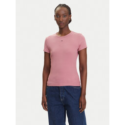 Tommy Jeans Tommy Jeans Marškinėliai Essential DW0DW17383 Rožinė Slim Fit
