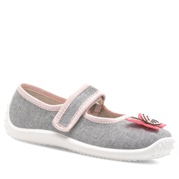 Nelli Blu Hausschuhe Nelli Blu Balerinki motyl III Grau