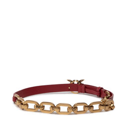 

Жіночий ремінь Pinko Love Day Macro Chain H2 Belt AI 22-23 PLT01 1H212X Y5H7 Ruby Red R72Q, Червоний