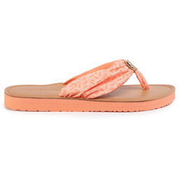 

В'єтнамки Tommy Hilfiger Th Monogram Flat Beach Sandal FW0FW04808 Island Coral SN7, Оранжевий