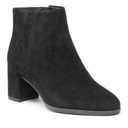 Clarks Īsie zābaki Clarks Freva55 Zip 261747594 Black Suede