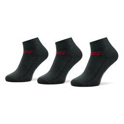 Levi's® Комплект 3 чифта дълги чорапи мъжки Levi's® 903051001 Anthracite Melange/Black