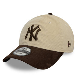 New Era Czapka z daszkiem New Era New York Yankees Mlb Premium Cord 9Twenty 60595308 Beżowy