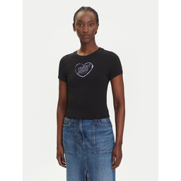 Tommy Jeans Tommy Jeans T-Shirt Heart DW0DW21390 Μαύρο Slim Fit