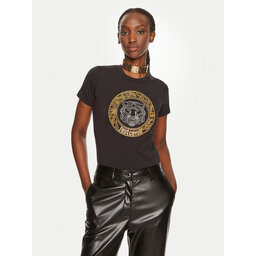 Just Cavalli Just Cavalli Póló 76PAHE08 Fekete Slim Fit