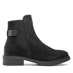 

Челсі Tommy Hilfiger Th Suede Flat Boot FW0FW06750 Black BDS, Чорний