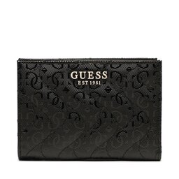 Guess Голям дамски портфейл Guess Sasky (GG) Slg SWGG86 92670 BLA