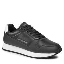 Calvin Klein Jeans Sneakers Calvin Klein Jeans Retro Runner Low Lth In Sat YM0YM00863 Black/Bright White 0GM